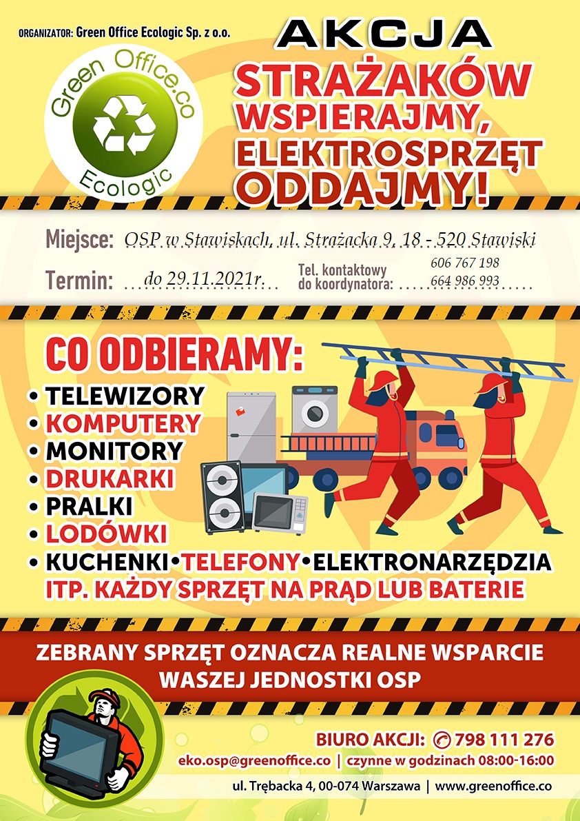 plakat promujący akcję zbiórki elektrozłomu