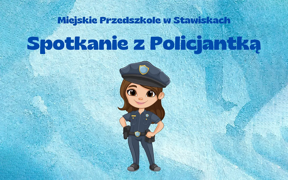 obrazek dekoracyjny - wizyta policjantki