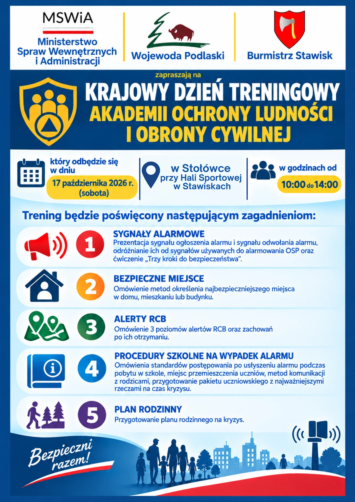 krajowy dzień treningowy - plakat